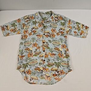 Disney Parks Original Polynesian Resort Hawaiin Shirt Size Youth XL Or Mens Sm